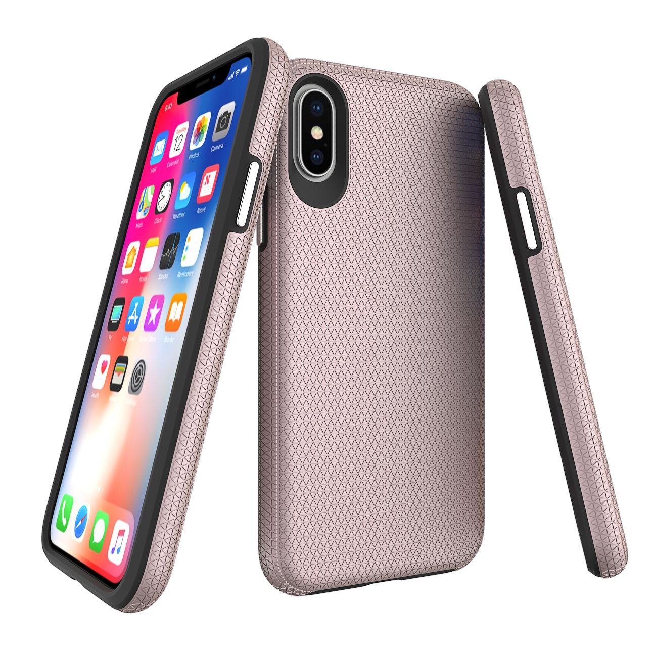 Rose Gold Armor iPhone XS X Case Armor iPhone XS X Covers