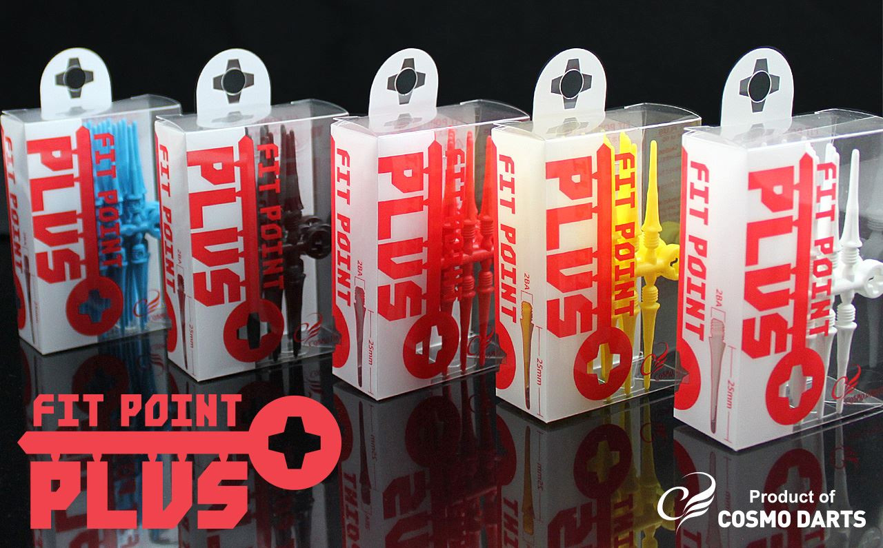 Cosmo Fit Point Plus - 50 count - White - theDartZone.com