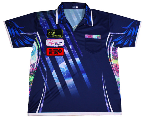 Cosmo Darts Replica Dart Shirt - Galaxy 2018 Type - Size SS