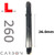 L-Shaft Two-Tone Carbon Locked - 260 - Black with Silver