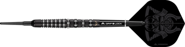 Mission Kuro Black M3 Softdarts – 95% Wolfram, 22 Gramm, Mit Soft Tips, Schäften & Flights