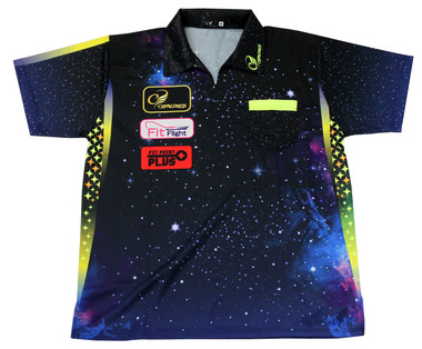 COSMO DARTS Replica darts shirts レプリカシャツ cosmo_Galaxy_Shirt_front__1846