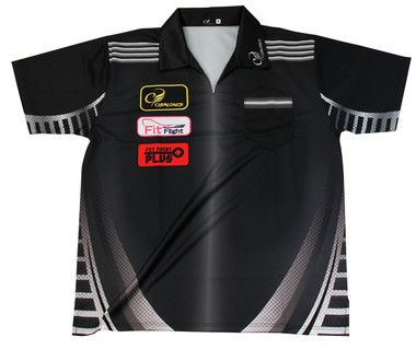 COSMO DARTS Replica darts shirts　Mサイズ Cosmo Darts Replica Dart Shirt - Code Metal Type - Size SS