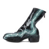 Turquoise Wet-Effect Boot