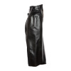 Faux Leather and Wool Skirt