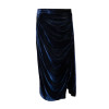 Draped Velvet Skirt