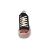 Black Canvas Dipped Rubber Sole Sneaker