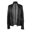 Double Zip Fencing Leather Jacket 