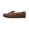Brown Leather Boat Slip on 