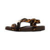 Leopard Print Calf Hair Sandal 