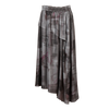 Red Cutaway Printed Skirt 