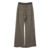 Wide Grey Sweat Pant with Snaps