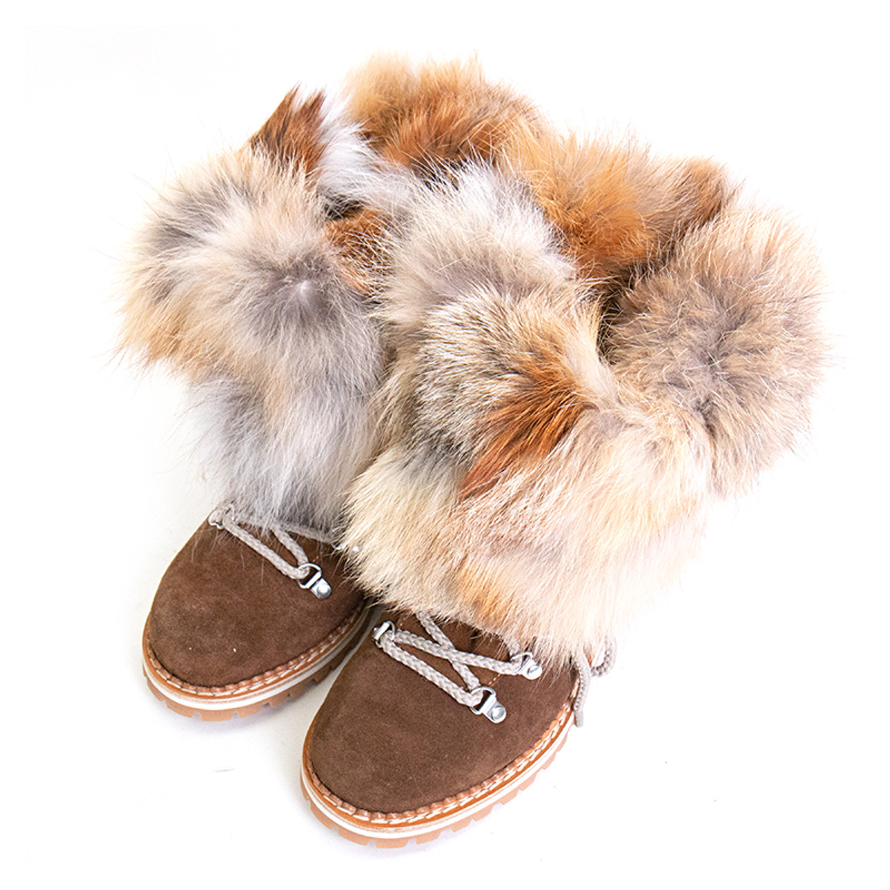 mid calf fur boots