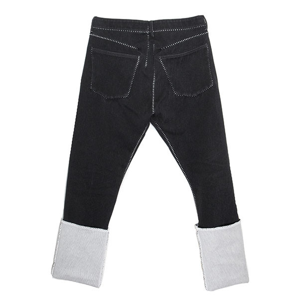 Carol Christian Poell Scar Stitch Black Denim Pant for Men | Alan