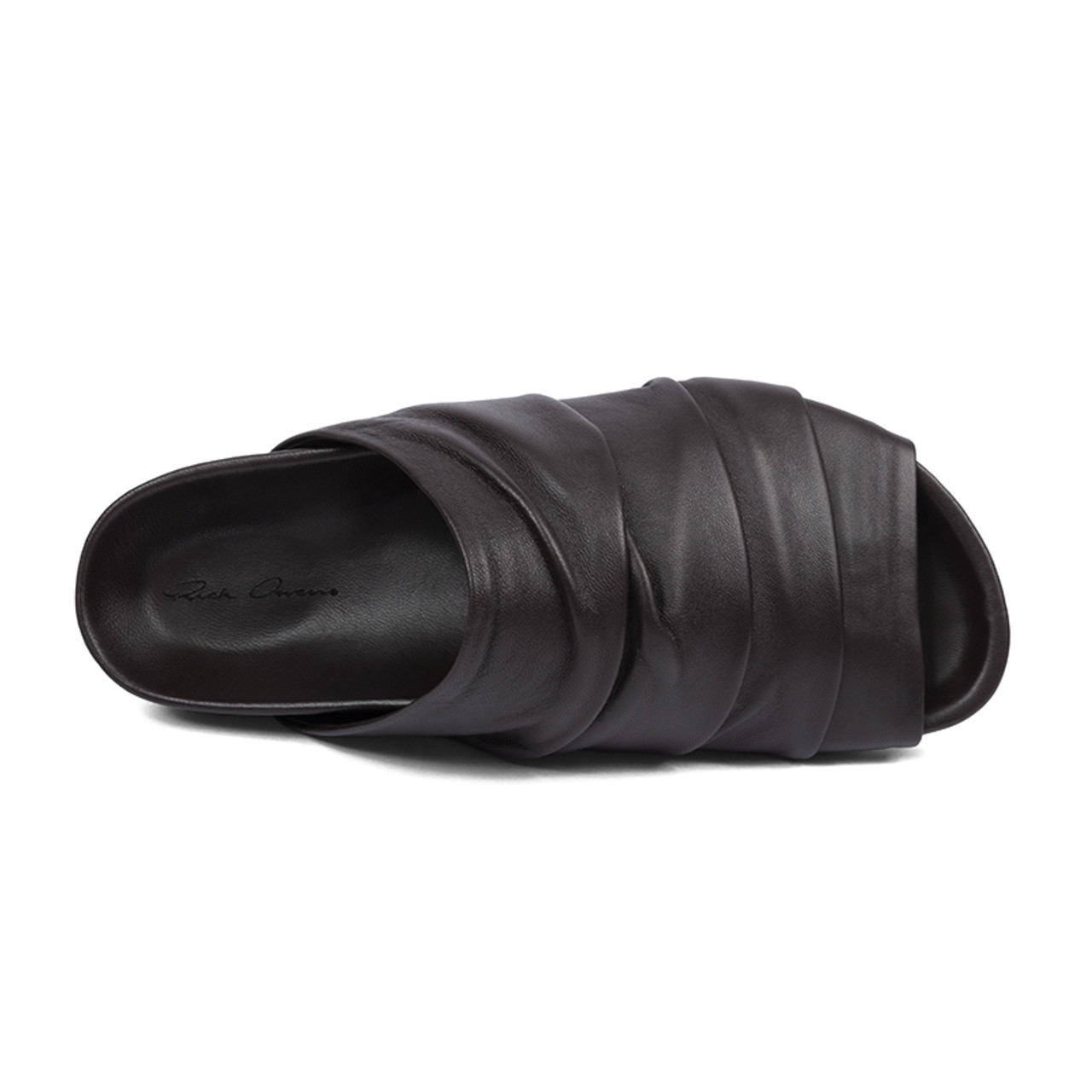 【Rick Owens】グラノーラススライド★GRANOLAS SLIDES Rick Owens Draped Granola Leather Slides | Alan Bilzerian