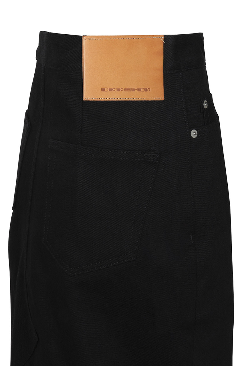 Rick Owens Calf Length Godet Skirt | Alan Bilzerian