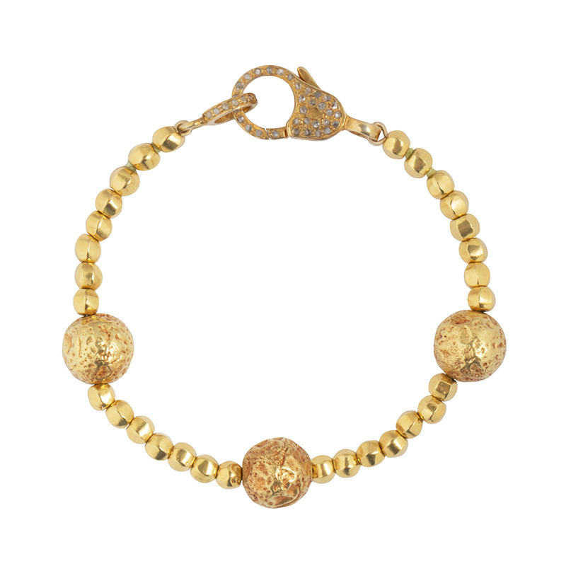 AB Gold Bead Bracelet Alan Bilzerian
