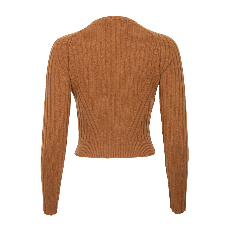 Lana Bilzerian Cropped Crew Neck Cashmere Sweater Alan Bilzerian