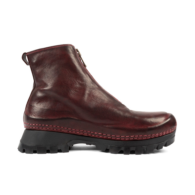Guidi Lug Sole Front Zip Ankle Boot | Alan Bilzerian