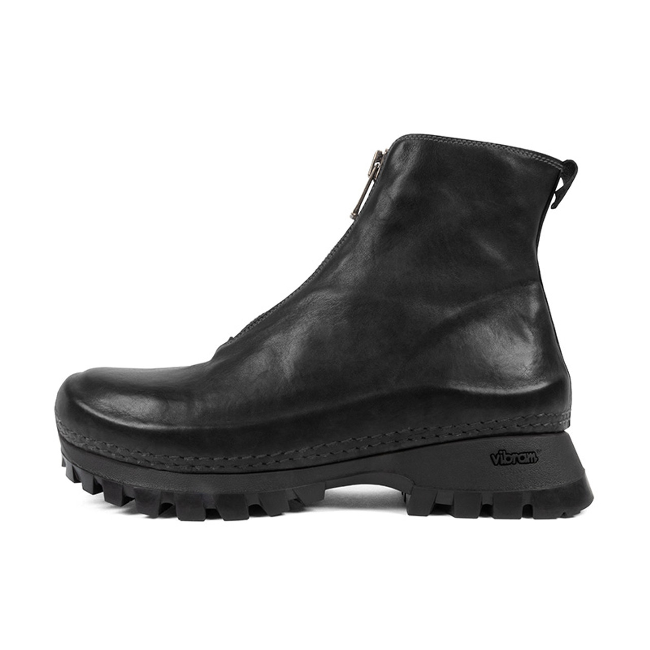 靴 lad musician suede front zip boots guidi Guidi Lug Sole Front Zip Ankle Boot | Alan Bilzerian