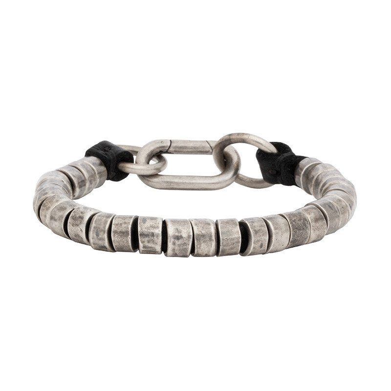 Goti Hammered Cylinder Beads Bracelet | Alan Bilzerian Goti Hammered Cylinder Beads Bracelet | Alan Bilzerian