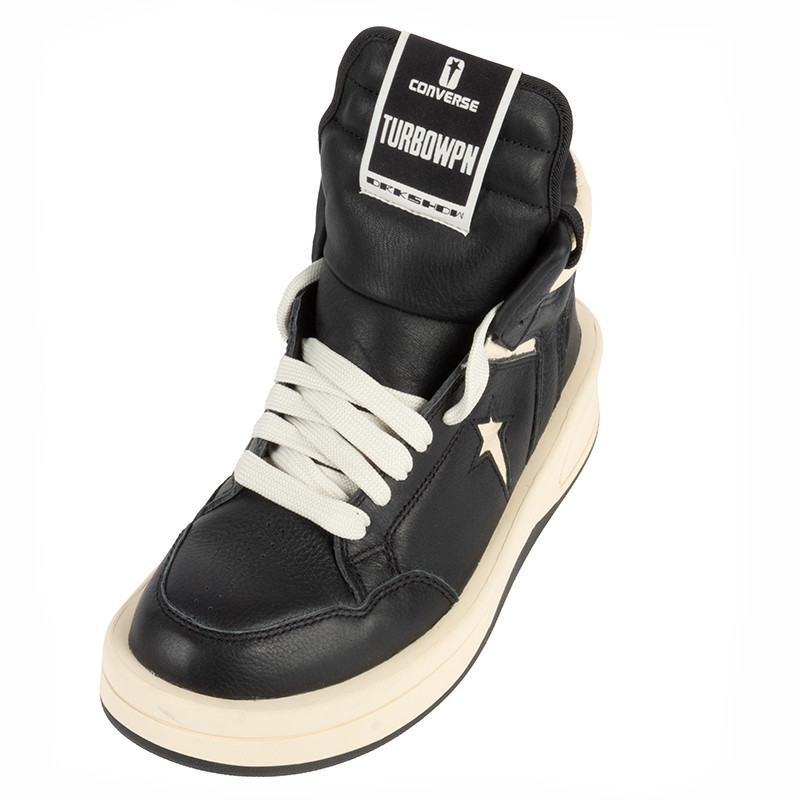 Converse x Rick Owens Turbowpn Sneakers Black/Natural | Alan Bilzerian