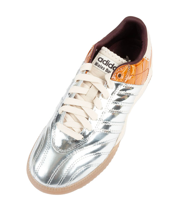 Adidas x Wales Bonner Silver and Brown Croc Skin Samba | Alan
