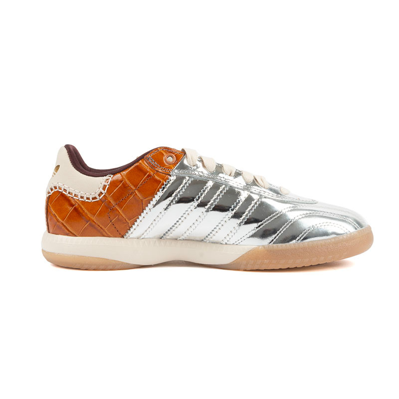 Adidas x Wales Bonner Silver and Brown Croc Skin Samba | Alan