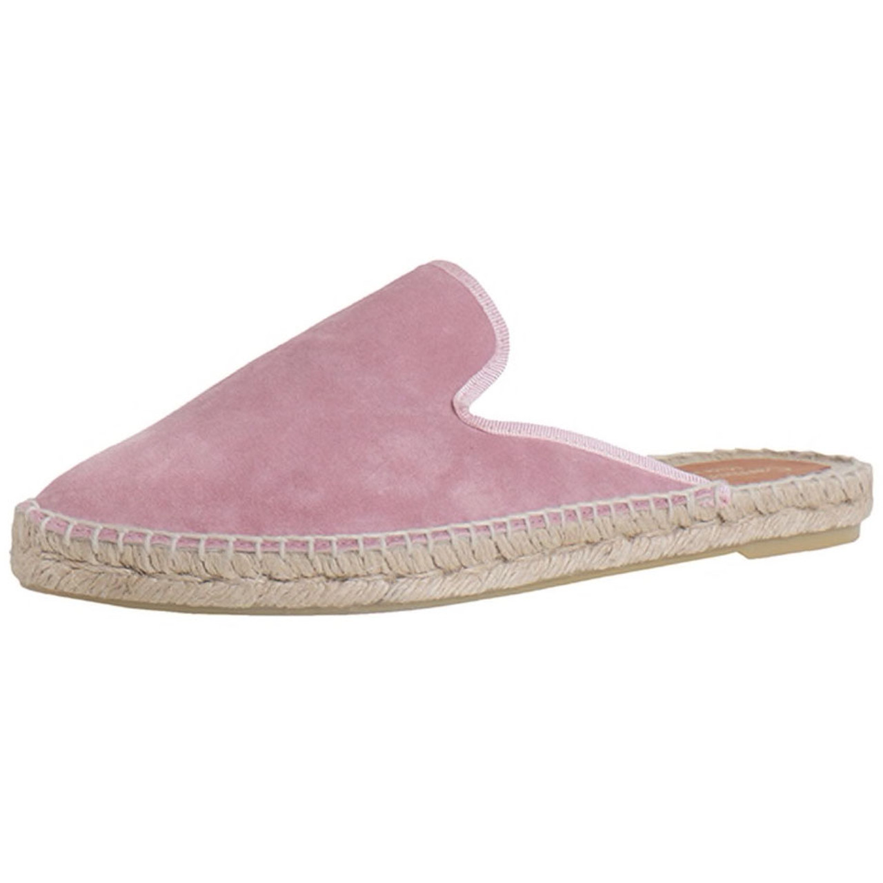 pink suede espadrilles