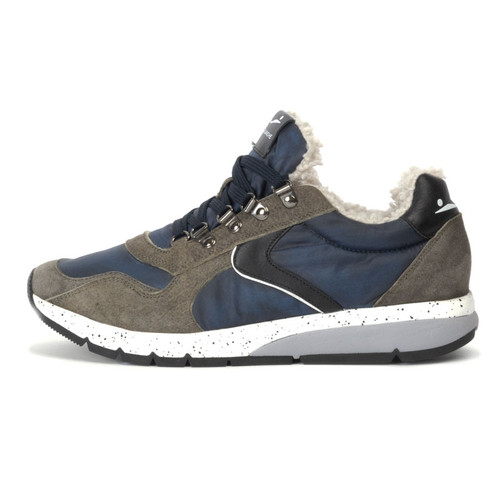 Blue Lenny Hook Fur Sneaker