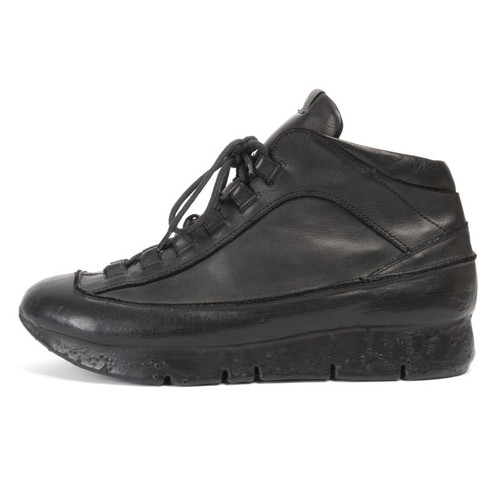 Leather Cuffed Sneaker