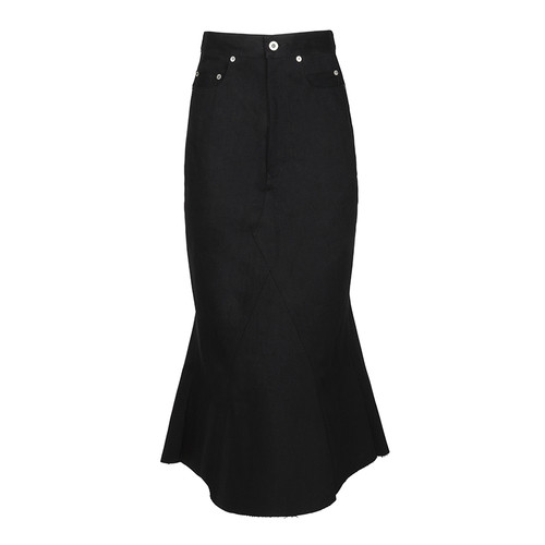 Rick Owens DRKSHDW Denim Pillar Skirt | Alan Bilzerian