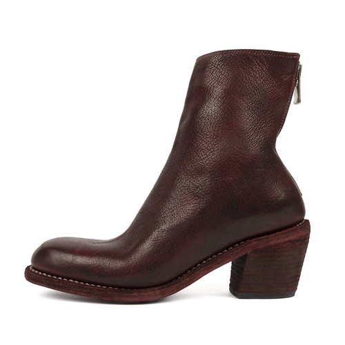 Bordeaux Back Zip Boot