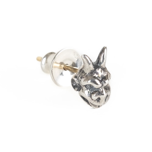 Gothic Yohji Yamamoto Silver 950 Gargoyle Single Earring Gothic Yohji Yamamoto Silver 950 Gargoyle Single Earring