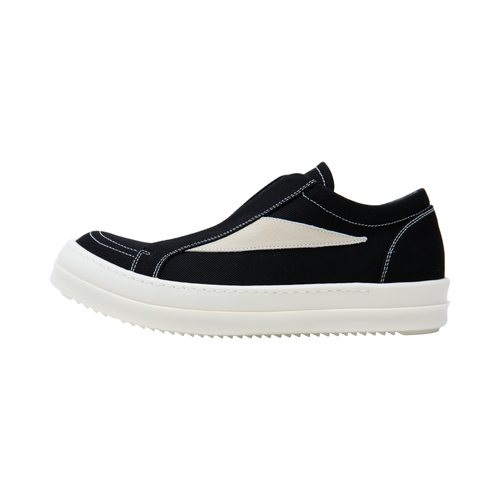 Black Canvas Low Slip-On Sneaker