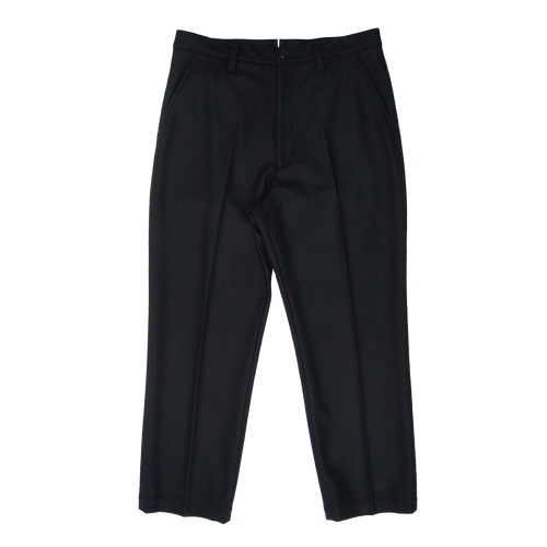 Split-Back Wool-Blend Trousers 