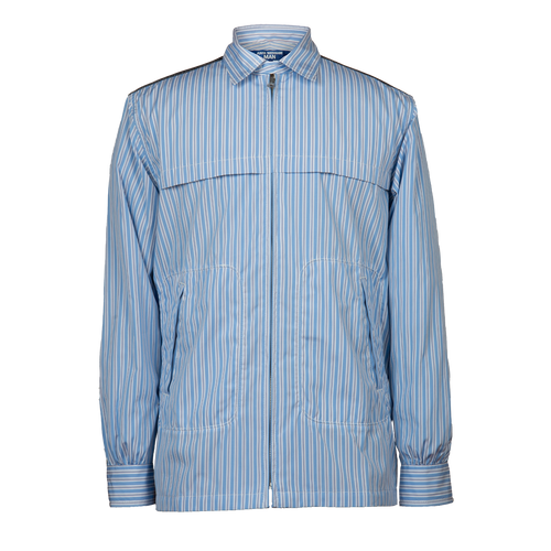 Denim Striped Shirt Jacket 