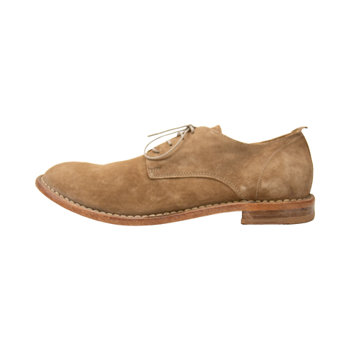 Camel Suede Derby Shoe