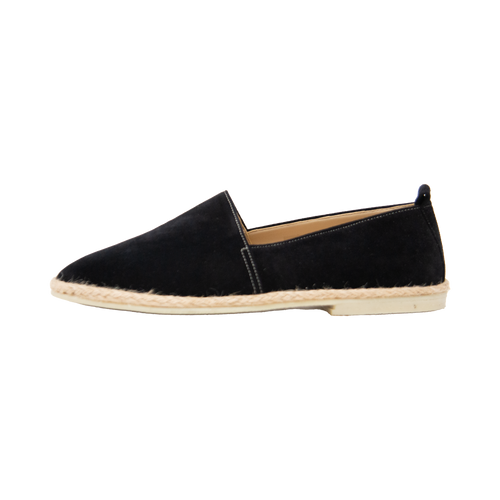 Black Suede Espadrilles 