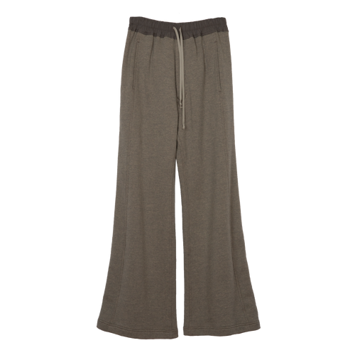 Wide Grey Sweat Pant with Snaps