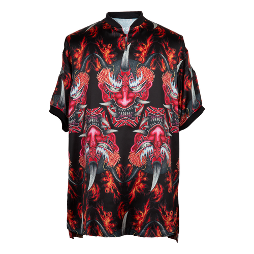 Red Satin Oni Jersey 