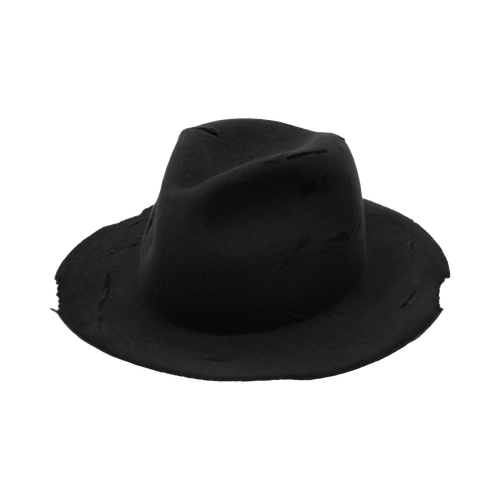 Black Scarred Hat 