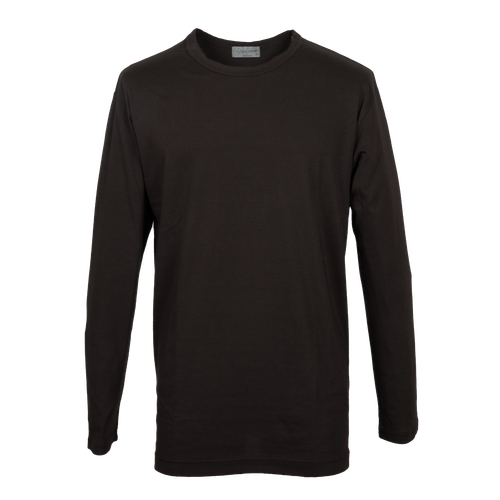 Grey Brown Crew Neck L/S Tee 