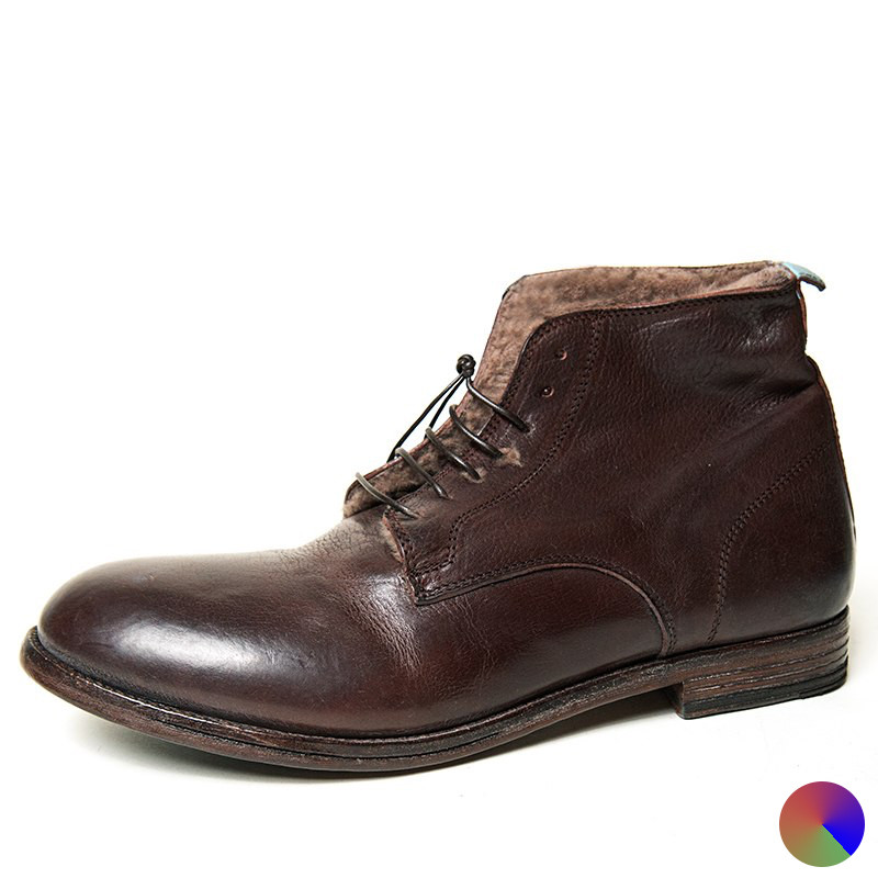 Moma faded cal leather ankle boots - Brown