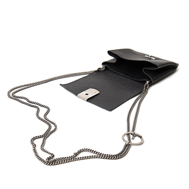 Black Textured Leather GG Marmont Mini Chain Bag | GUCCI® US