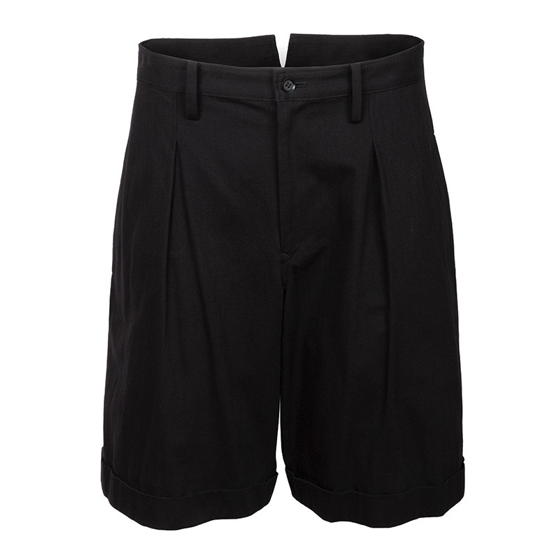 Yohji Yamamoto Pleated Short Pants | Alan Bilzerian