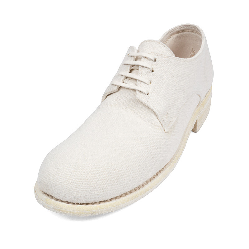 White Linen Derby Shoe