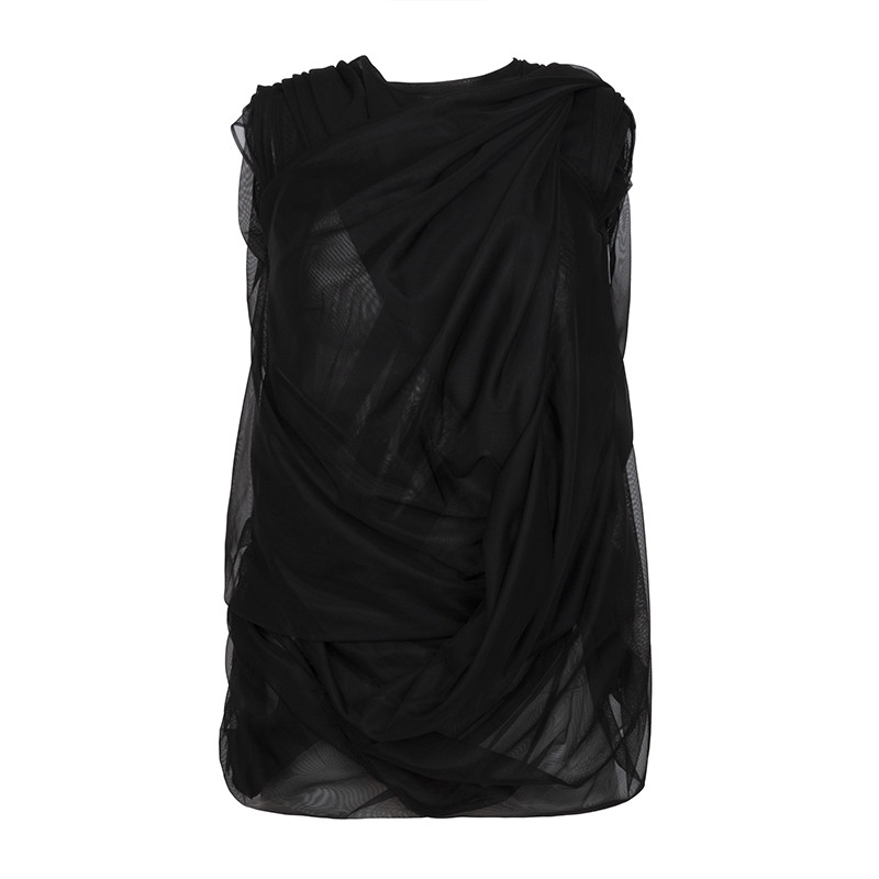 Junya Watanabe Draped Tulle Sleeveless Top | Alan Bilzerian