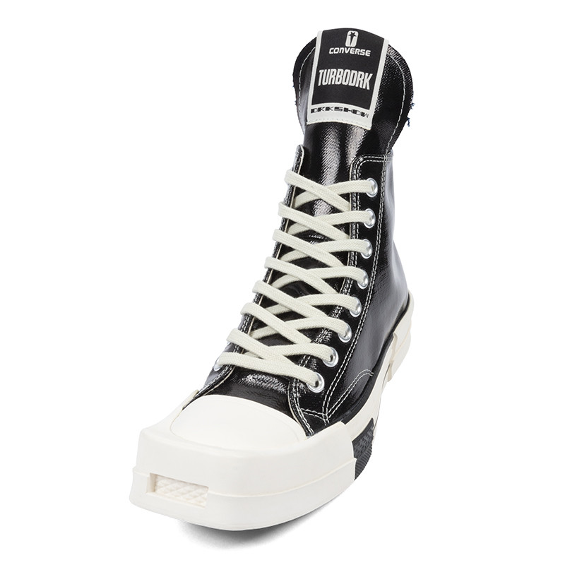 Converse x Rick Owens TURBODRK Lacquered Hi Sneakers | Alan Bilzerian