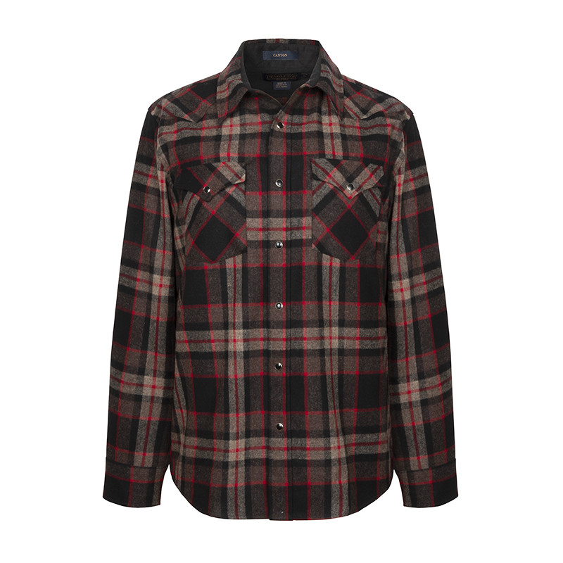 Pendleton Plaid Snap-Front Western Canyon Shirt | Alan Bilzerian